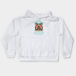 Surfing Paradise Island Kids Hoodie